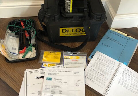 Electrical inspection kit with certifications